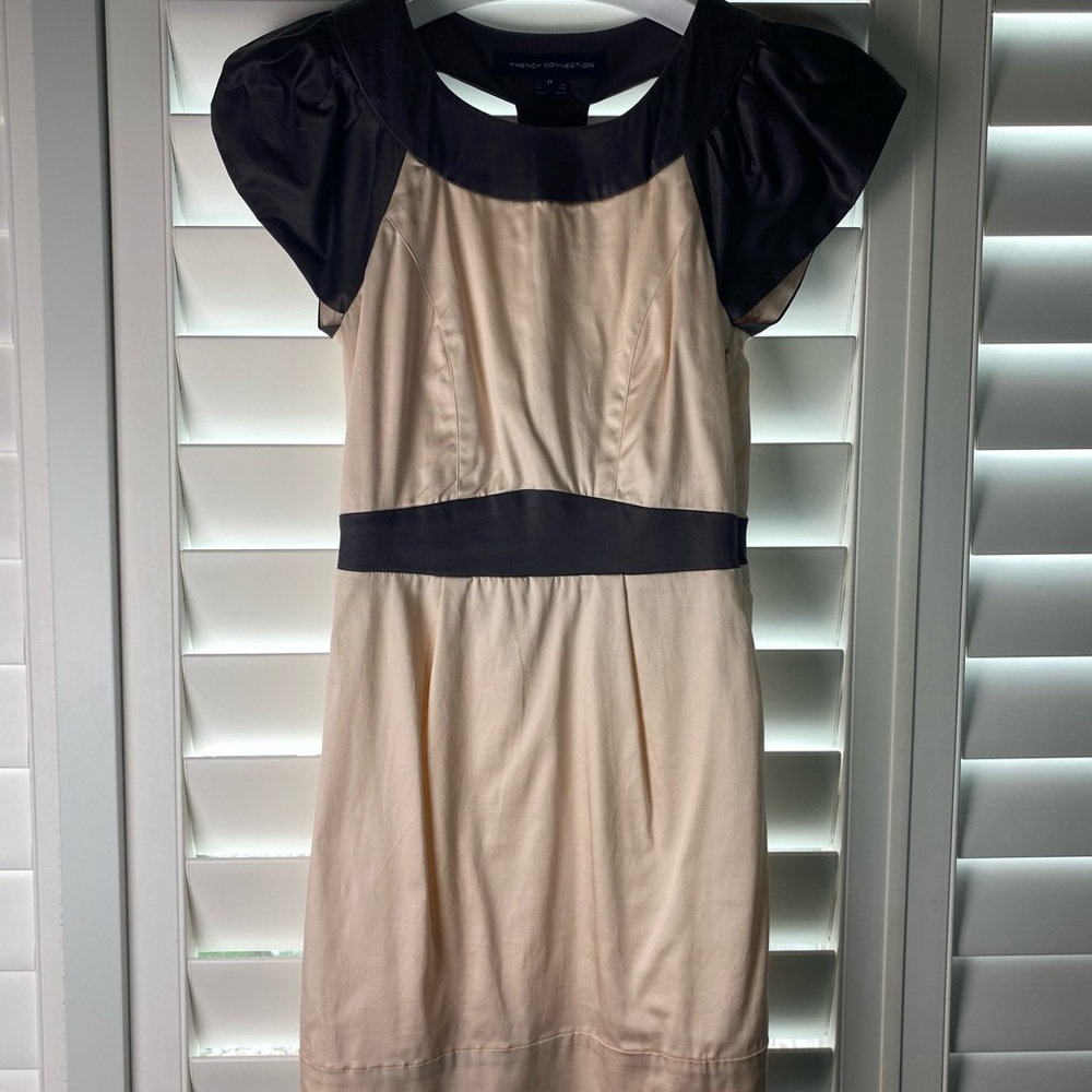 French Connection Open-Back Bow Cocktail Dress